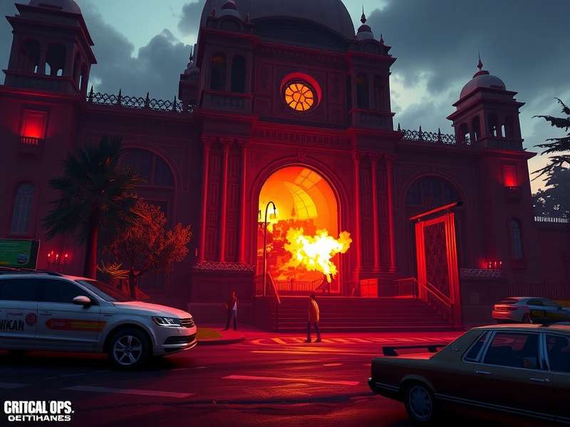 Critical Ops Beta Test में गेमप्ले का दृश्य