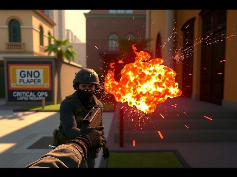 Critical Ops PC Gameplay Screenshot showing intense multiplayer action