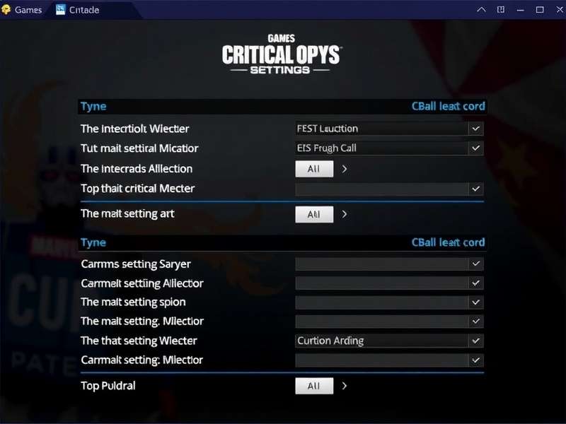 Critical Ops प्रो प्लेयर्स की सेटिंग्स स्क्रीनशॉट