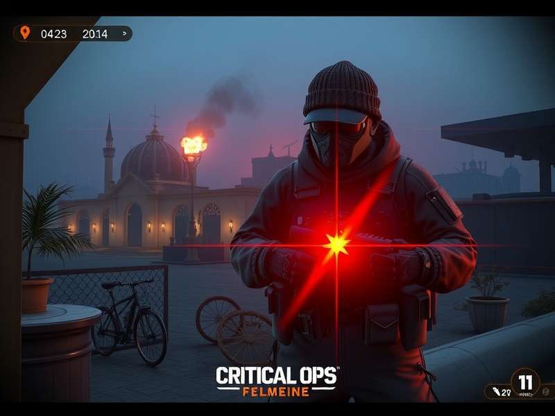 Comparison of different Critical Ops crosshair styles and configurations