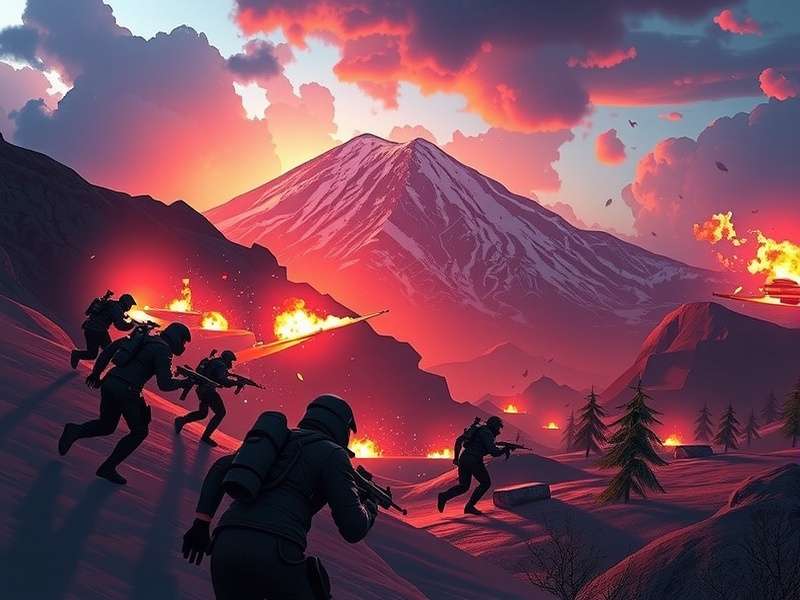 Intense team-based tactical gameplay in Critical Ops showing operators in a firefight