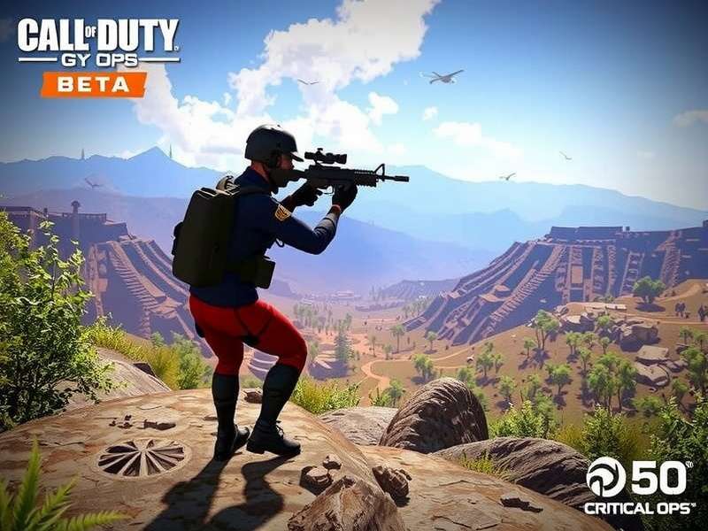 Critical Ops 1.50 Beta gameplay screenshot showing new map