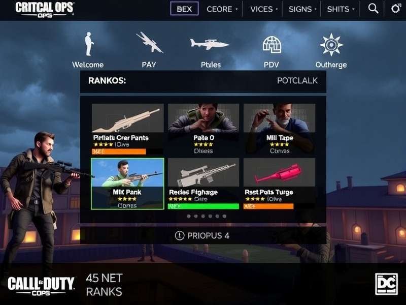 Critical Ops Competitive Ranking Ladder Visualization