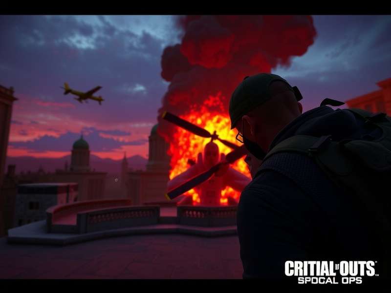 Critical Ops gameplay montage screenshot showing intense action