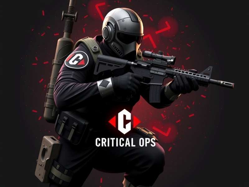 Screenshot of the official Critical Ops Discord server interface showing active channels