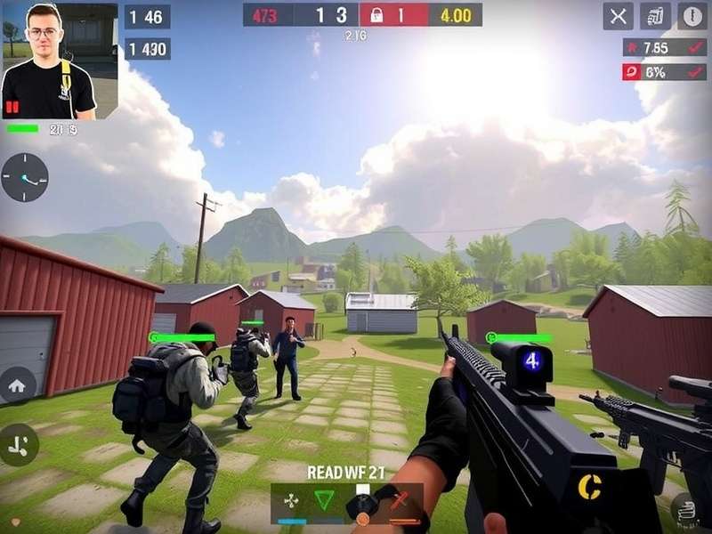 Competitive mobile gaming setup with a player engaged in Critical Ops