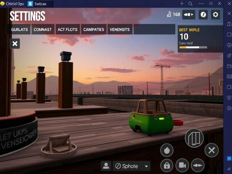 Diagram showing Gyroscope sensitivity settings for Critical Ops