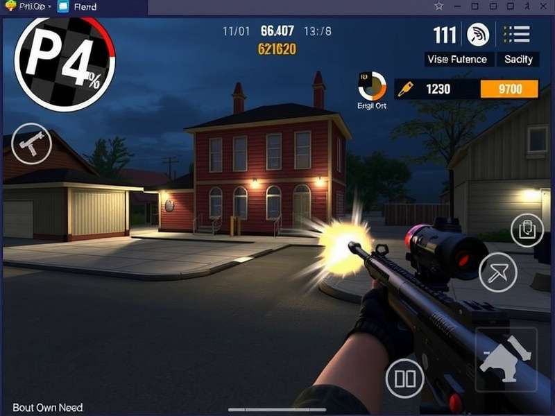 Optimal Critical Ops HUD layout for iPhone showing button placement