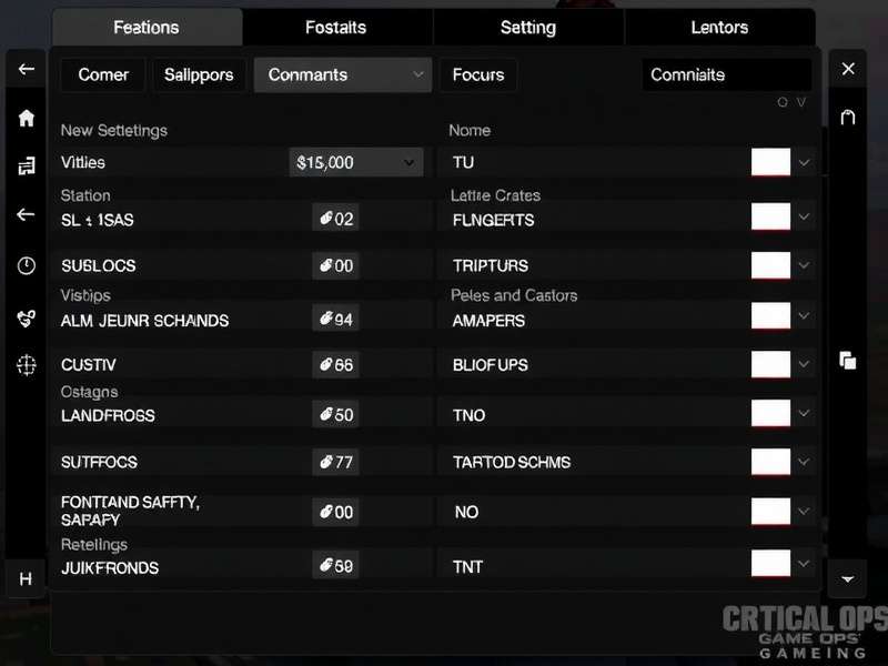 Critical Ops gameplay settings dashboard showing sensitivity, graphics and control options for Indian players