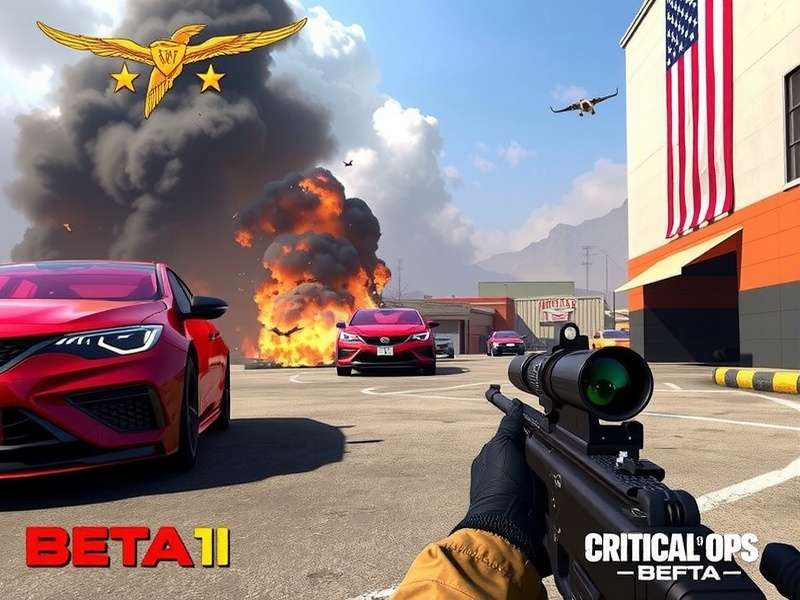 Critical Ops Beta Pc gameplay screenshot showing intense multiplayer FPS action on PC