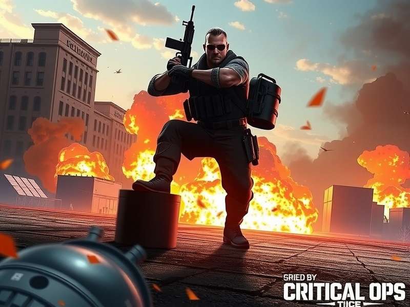Critical Ops Beta Tester playing on Kapalua rework map with dynamic lighting and new sightlines