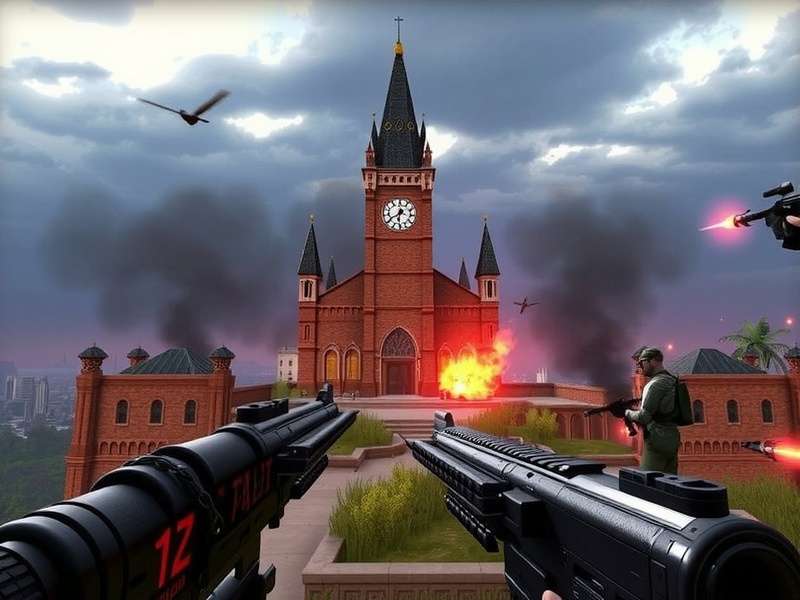 Critical Ops PC gameplay action screenshot showing intense multiplayer combat